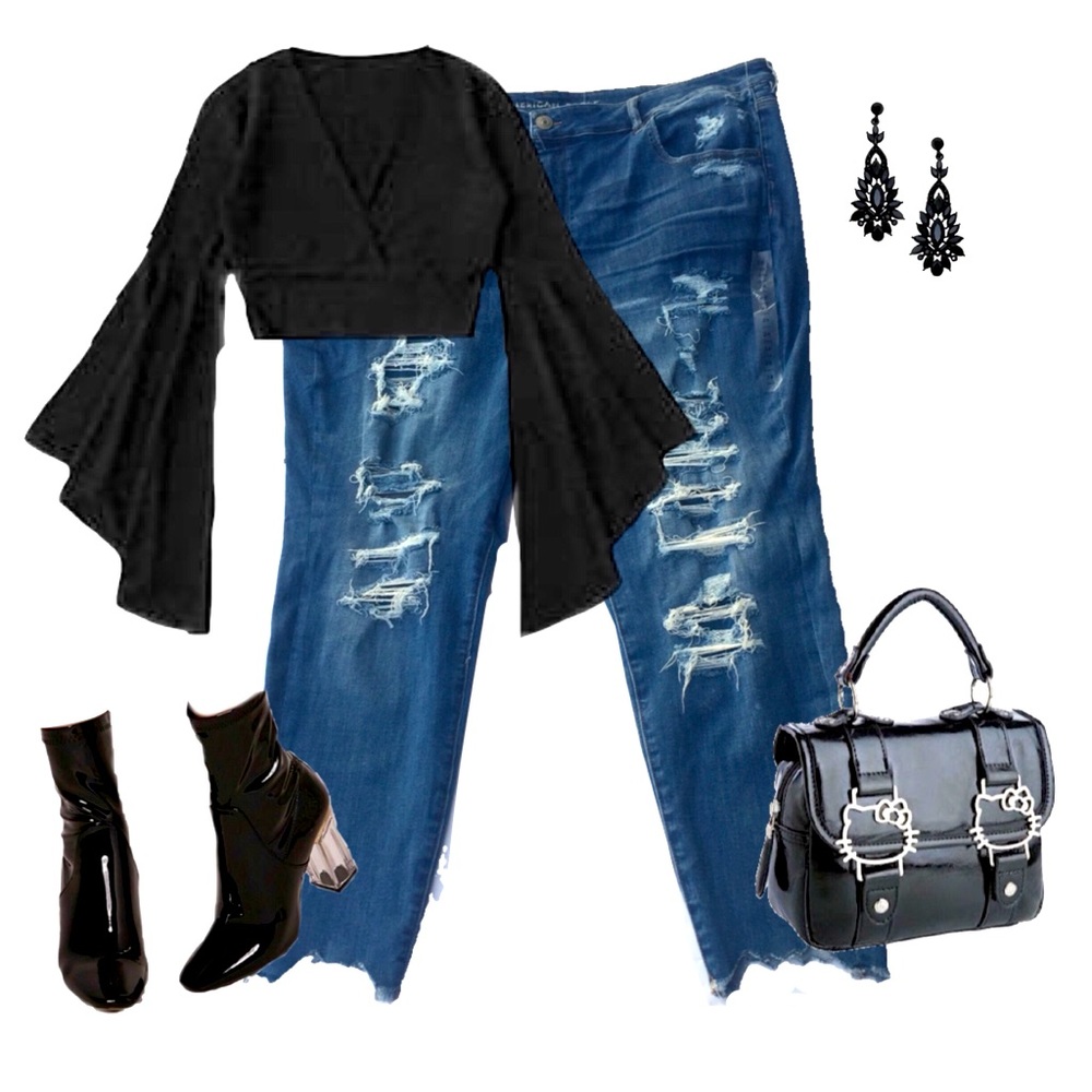 New! Ripped American Eagle Jeans